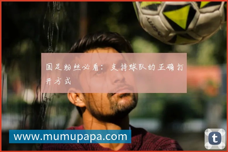国足粉丝必看：支持球队的正确打开方式