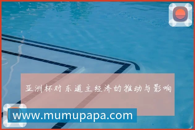 亚洲杯对东道主经济的推动与影响